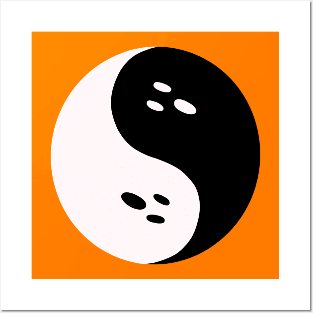 Spooky Yin Yang Wall Art by Doodle by Meg